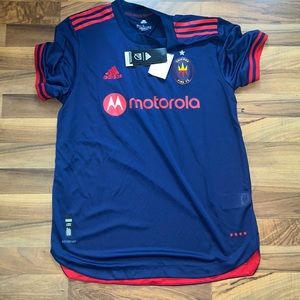 New Adidas Chicago Fire FC Soccer Jersey